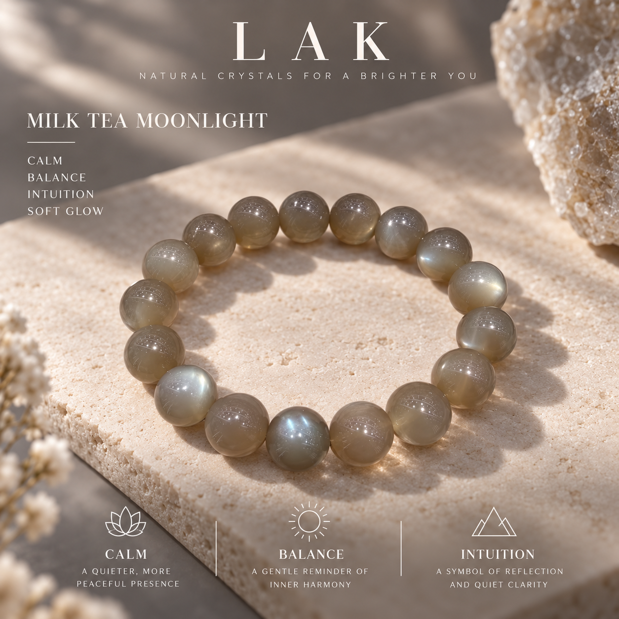 LAK LUNEA Milk Tea Moonlight Bracelet